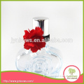 Nice polyester ribbon flower for perfume bottle packing,ribbon flower making